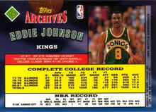 Load image into Gallery viewer, 1992-93 Topps Archives Eddie Johnson  #16 Kansas City Kings
