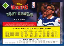Load image into Gallery viewer, 1992-93 Topps Archives Kurt Rambis  #19 Los Angeles Lakers
