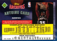 Load image into Gallery viewer, 1992-93 Topps Archives Antoine Carr  #48 Atlanta Hawks
