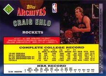 Load image into Gallery viewer, 1992-93 Topps Archives Craig Ehlo  #49 Houston Rockets
