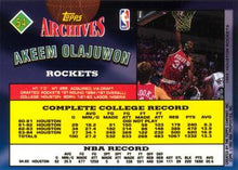 Load image into Gallery viewer, 1992-93 Topps Archives Akeem Olajuwon  #54 Houston Rockets
