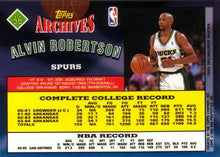Load image into Gallery viewer, 1992-93 Topps Archives Alvin Robertson  #56 San Antonio Spurs

