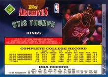 Load image into Gallery viewer, 1992-93 Topps Archives Otis Thorpe  #58 Kansas City Kings
