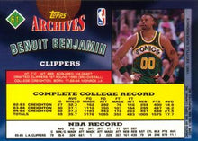 Load image into Gallery viewer, 1992-93 Topps Archives Benoit Benjamin  #61 Los Angeles Clippers
