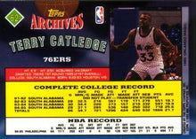 Load image into Gallery viewer, 1992-93 Topps Archives Terry Catledge  #62 Philadelphia 76ers
