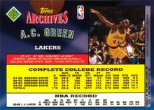 Load image into Gallery viewer, 1992-93 Topps Archives A.C. Green  #65 Los Angeles Lakers
