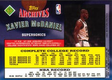 Load image into Gallery viewer, 1992-93 Topps Archives Xavier McDaniel  #69 Seattle SuperSonics

