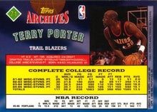 Load image into Gallery viewer, 1992-93 Topps Archives Terry Porter  #71 Portland Trail Blazers
