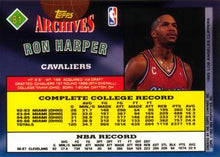 Load image into Gallery viewer, 1992-93 Topps Archives Ron Harper  #81 Cleveland Cavaliers
