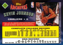 Load image into Gallery viewer, 1992-93 Topps Archives Kevin Johnson  #93 Cleveland Cavaliers
