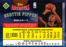 Load image into Gallery viewer, 1992-93 Topps Archives Scottie Pippen  #97 Chicago Bulls
