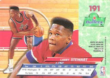 Load image into Gallery viewer, 1992-93 Fleer Ultra Larry Stewart #191 Washington Bullets
