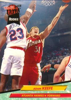 1992-93 Fleer Ultra Adam Keefe RC #224 Atlanta Hawks