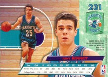 Load image into Gallery viewer, 1992-93 Fleer Ultra Tony Bennett RC #231 Charlotte Hornets
