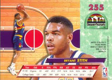 Load image into Gallery viewer, 1992-93 Fleer Ultra Bryant Stith RC #255 Denver Nuggets
