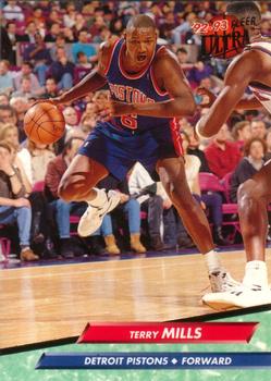 1992-93 Fleer Ultra Terry Mills #258 Detroit Pistons | The Northwest ...