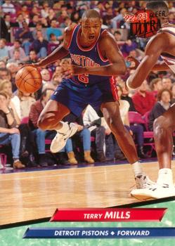 1992-93 Fleer Ultra Terry Mills #258 Detroit Pistons