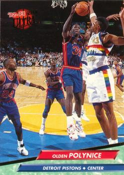 1992-93 Fleer Ultra Olden Polynice #259 Detroit Pistons