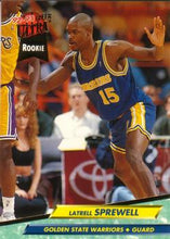 Load image into Gallery viewer, 1992-93 Fleer Ultra Latrell Sprewell RC #266 Golden State Warriors
