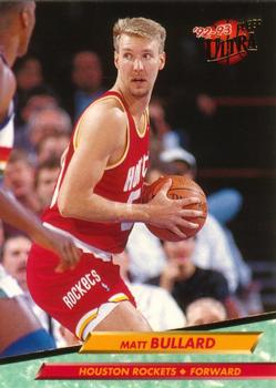 1992-93 Fleer Ultra Matt Bullard #268 Houston Rockets