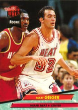 Load image into Gallery viewer, 1992-93 Fleer Ultra Matt Geiger RC #291 Miami Heat
