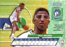 Load image into Gallery viewer, 1992-93 Fleer Ultra Brad Sellers  #308 Minnesota Timberwolves
