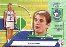 Load image into Gallery viewer, 1992-93 Fleer Ultra Gundars Vetra RC #310 Minnesota Timberwolves
