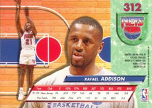 Load image into Gallery viewer, 1992-93 Fleer Ultra Rafael Addison  #312 New Jersey Nets
