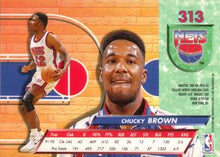 Load image into Gallery viewer, 1992-93 Fleer Ultra Chucky Brown  #313 New Jersey Nets
