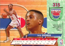Load image into Gallery viewer, 1992-93 Fleer Ultra Tate George  #315 New Jersey Nets
