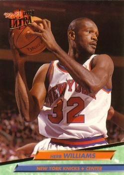 1992-93 Fleer Ultra Herb Williams  #324 New York Knicks