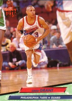 1992-93 Fleer Ultra Greg Grant  #331 Philadelphia 76ers