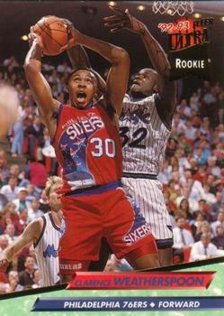 1992-93 Fleer Ultra Clarence Weatherspoon RC #335 Philadelphia 76ers