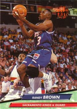 1992-93 Fleer Ultra Randy Brown  #347 Sacramento Kings
