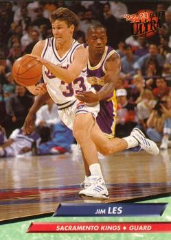 1992-93 Fleer Ultra Jim Les  #350 Sacramento Kings