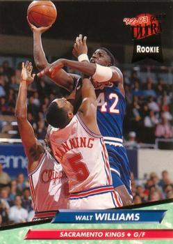 1992-93 Fleer Ultra Walt Williams RC #352 Sacramento Kings