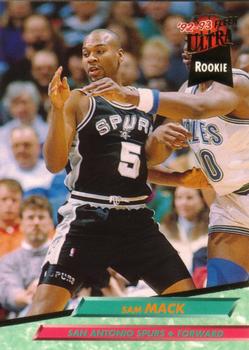 1992-93 Fleer Ultra Sam Mack RC #357 San Antonio Spurs