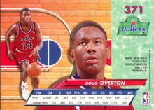 Load image into Gallery viewer, 1992-93 Fleer Ultra Doug Overton ROO #371 Washington Bullets
