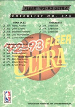 Load image into Gallery viewer, 1992-93 Fleer Ultra Checklist: 331-375 CL #375
