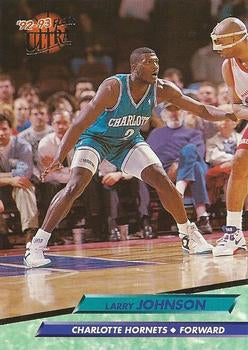 1992-93 Fleer Ultra Larry Johnson #21 Charlotte Hornets