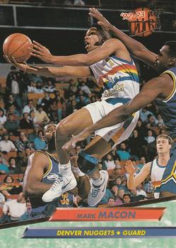 1992-93 Fleer Ultra Mark Macon #52 Denver Nuggets