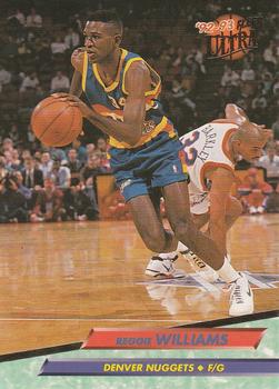 1992-93 Fleer Ultra Reggie Williams #54 Denver Nuggets