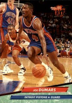 1992-93 Fleer Ultra Joe Dumars #56 Detroit Pistons