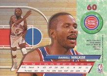 Load image into Gallery viewer, 1992-93 Fleer Ultra Darrell Walker #60 Detroit Pistons
