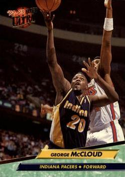 1992-93 Fleer Ultra George McCloud #77 Indiana Pacers