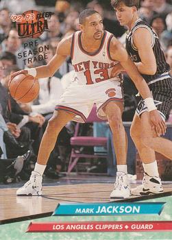 1992-93 Fleer Ultra Mark Jackson #84 Los Angeles Clippers