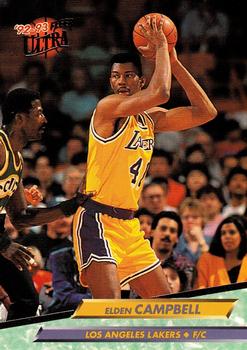 1992-93 Fleer Ultra Elden Campbell #89 Los Angeles Lakers