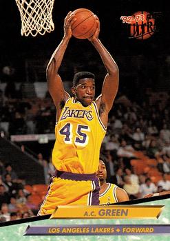 1992-93 Fleer Ultra A.C. Green #91 Los Angeles Lakers