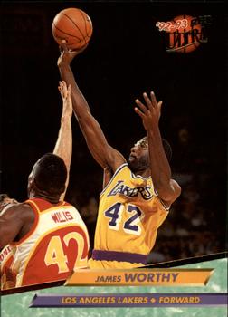 1992-93 Fleer Ultra James Worthy #96 Los Angeles Lakers