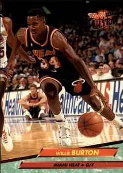 1992-93 Fleer Ultra Willie Burton #97 Miami Heat